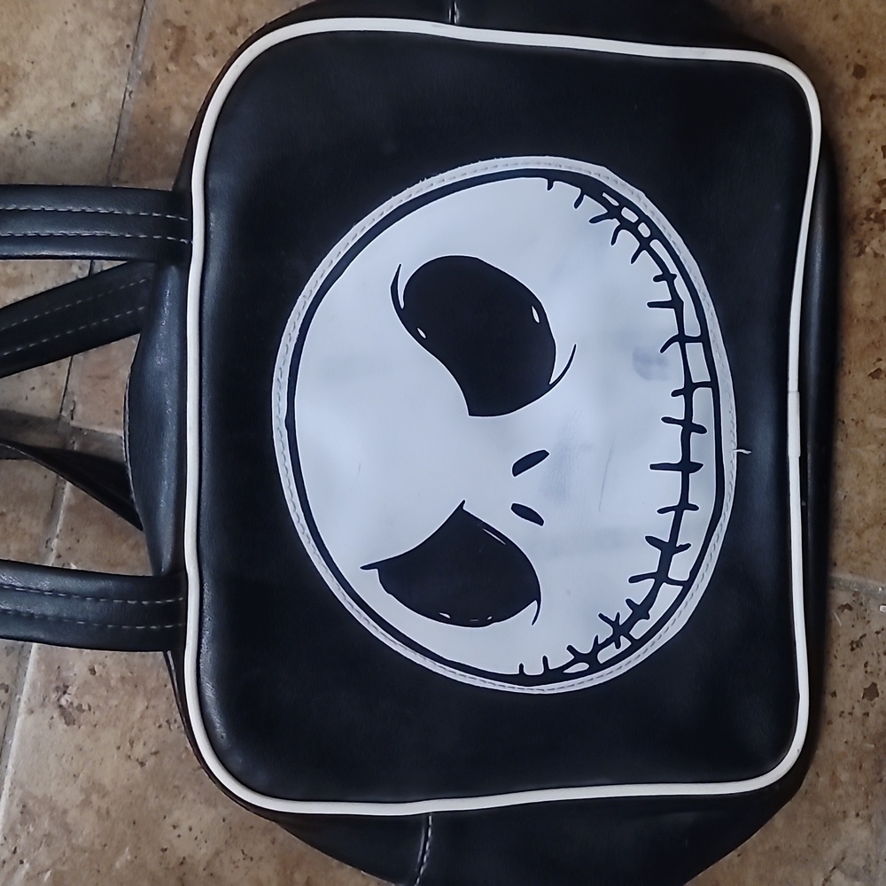 Nightmare before Christmas Jack Skellington b & w skeleton bag purse - Picture 2 of 6